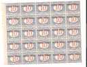 37123) Blocco Di 25 Valori Segnatasse Di 10£ Spr Somalia Italiana-MNH** - Somalië