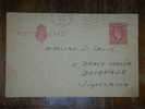 United Kingdom,England,postage Revenue,Stationery,2 Penny,vintage Postcard - Luftpost & Aerogramme