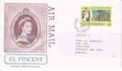 F.D.C. San Vincent 1978. Air Mail. 25 Anniversary Queen Elisabeth II - St.Vincent (1979-...)