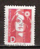 Timbre France Y&T N°2712 (03) Obl. Marianne Du Bicentenaire. D (= 2 F. 50). Rouge. Cote 0.30 € - 1989-1996 Marianne Du Bicentenaire