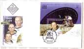 Bulgarie / Bulgaria 2009, 40th Anniversary Of The First Spaceman Landing On The Moon  S/S Perf.- FDC - Europa