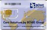 @+ Carte Demonstration BOWE - Card Solution (Numérotée) Puce 2 - Beurskaarten