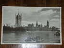United Kingdom,England,London,Parliament,River Thames,Boat,ship,vintage Postcard - River Thames