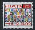 2000 Svizzera, Censimento, Serie Completa Nuova, (**) - Unused Stamps