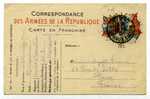 WWI / CARTE DE FRANCHISE MILITAIRE / DRAPEAU / - WW1