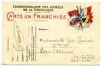 WWI / CARTE DE FRANCHISE MILITAIRE / DRAPEAU / - Guerre Mondiale (Première)