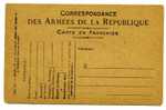 WWI / CARTE DE FRANCHISE MILITAIRE / - WO1