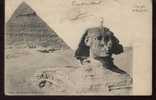 EGYPTE....PYRAMID AND SPHINX  ...PERSONNAGE SUR LA TETE....NON.  ECRITE........‹(•¿•)› - Altri & Non Classificati