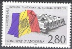 Andorre Français 1995 Yvert 466 Neuf ** Cote (2015) 1.90 Euro Adhésion D´Andorre Au Conseil De L´Europe - Neufs