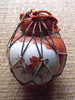 POT A GINGEMBRE - CHINE - DECOR FLORAL - FOND ROUGE - FILET - Aziatische Kunst