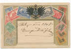 Multi Timbre Gaufrée Allemagne Ottmar Zieher Voyagé De Cuba 1907 Aigle Reich - Timbres (représentations)