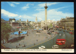 CPM Non écrite Royaume Uni  LONDRES Trafalgar Square Et Colonne Nelson Voitures - Trafalgar Square