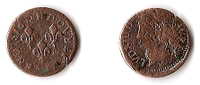 DOUBLE TOURNOIS  1642  LOUIS XIII - 1610-1643 Luis XIII El Justo