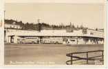 Chehalis WA Bus Depot Busses Moto Scooter Cafe On Ellis #2306 1940s Vintage Real Photo Postcard - Other & Unclassified