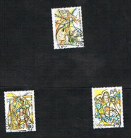 VATICANO - VATICAN . CAT.UNIF882.884  - 1990 450^ ANNIVERSARIO MORTE SANT'ANGELA MERICI -  USATI (°) - Used Stamps