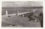 Seattle WA Lake Washington Floating Bridge C1940s Vintage Real Photo Postcard, Auto - Seattle