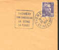 1954  France  77 Thomery Daguin  Vins Vino Raisin Vignoble Wine Grape Vineyard  Lettre - Vini E Alcolici