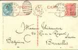 1/2 And 1 Penny On Card Sydney 1907 To Belgium. - Storia Postale