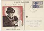 Carte-Maximum FRANCE, N°Yvert 743 (Louis XI) Obl Ord Bourges 19.11.45 - 1940-1949
