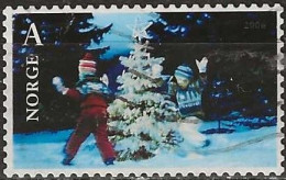 NORWAY 2006 Christmas - A (6k.50) Children And Tree FU - Gebruikt