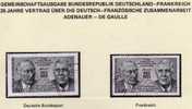 Deutschland - Frankreich MH Mit BRD 1351, RF 2636 O Plus 4-Block ** 17€ - De Gaulle (Général)