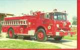 Postcard / Cartes Postales FORD COMMERCIAL CAB. FIRE DEPARTMENT CALIFORNIA. FIREMAN - Sapeurs-Pompiers