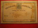Nº5 5c Targeta Republica Española Tarjeta Entero Postal Stationery Postcard - 1850-1931