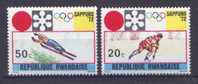 RWANDA - République Rwandaise - SAPPORO 72 - Lot De 2 Timbres * - Autres & Non Classés