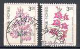 Norway 1990 Mi. 1040-41  3.20 Kr Orchideen Orchids - Usados