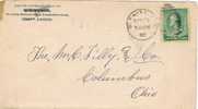 1254. Carta WICHITA (wisconsin) 1890. Fancy Cancel - Briefe U. Dokumente