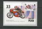 Ile De Man Carte Maximum Avec Timbre Aermacchi - Motorräder