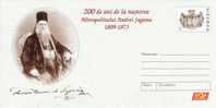 Romania / Postal Stationery / 200 Years Andrei Saguna - Theologians