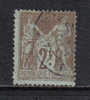 F192 - FRANCIA , 1898 : 2 Franchi Unificato N. 105 . N Sotto B . - 1898-1900 Sage (Tipo III)