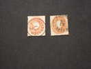 LOMBARDO VENETO-1861/2 EFFIGIE 2v.-TIMBRATI/USED. - Lombardy-Venetia