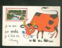 CPSM - Je Ne Suis Pas Vache Je T'écris De CHARNY (89) ( Pont Petite Photo Collée ) - Charny