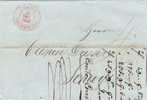 Lettre Préphilatélique , Oblitérée Du Cachet Rouge De ZÜRICH Le 27 Décembre 1848 - Cachet D'arrivée De SCHWYZ - ...-1845 Prefilatelia