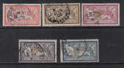 F213 - FRANCIA , 1900 : Unificato Serie N. 119/123  . Merson - Used Stamps