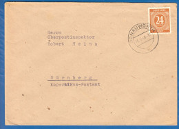 Deutschland; Alliierte Besetzung MiNr. 925; 1946; Geschäftsbrief Friedens Apotheke Donauwörth - Cartas & Documentos