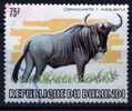 De La Bonne Série 1982. ANIMAUX   Buffle Ou Gnou  75F  Sans Défaut - Used Stamps