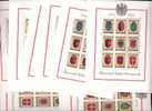 20 BLOCS FEUILLETS AUTRICHE ÖSTERREICH AUSTRIA  NSC  YT 2003 150 EURO HISTOIRE BLASON ARMOIRIES - Blocks & Sheetlets & Panes