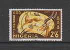 Yvert 187 Oblitéré Antilope Second Choix Aminci - Nigeria (1961-...)