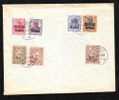 Germany Occupations In Romania 1917 Bukarest ,overprint Stamps MVIR ,7 Stamps On Cover!! - Ocupaciones