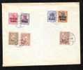 Germany Occupations In Romania 1917 Bukarest ,overprint Stamps MVIR ,7 Stamps On Cover!! - Occupations