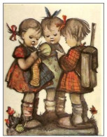 HUMMEL-PETITES FILLES ET TRICOT-KUNSTLER-ILLUSTRATOR-n°5332 - Hummel