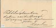 BRIEFOMSLAG Uit 1867 Aan De DIJKGRAAF HAARLEMMERMEER POLDER (2518) - Other & Unclassified