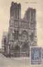 Carte-Maximum FRANCE N°Yvert 399 (Cathédrale De Reims) Obl FLAMME Inauguration 9.7.38 Sur Belle Carte Anc  RRRR - 1930-1939
