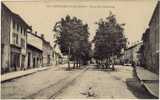 Carte Postale Ancienne Pont De Vaux - Place Du Faubourg - Pont-de-Vaux