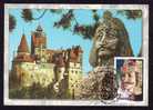 Castle Bran & Dracula Vlad Tepes 1997 Carte Maximum,maxicard Cancell Bran - Romania. - Verhalen, Fabels En Legenden