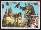 Castle Bran & Dracula Vlad Tepes 1997 Carte Maximum,maxicard Cancell Bran - Romania. - Fiabe, Racconti Popolari & Leggende