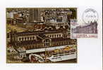 SPAGNA SPAIN MAXIMUM MAXIMA MAXI CARD ADUANA DE BARCELONA 1976 PERFETTA  FDC - Cartoline Maximum